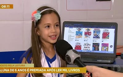 CRIANÇA DE 6 ANOS É PREMIADA APÓS LER MIL LIVROS EM 1 ANO